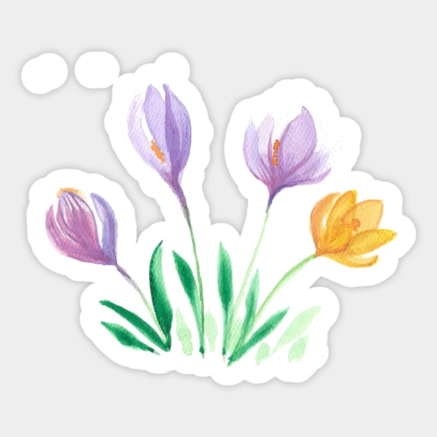 Colorful flowers in spring Sticker by Fradema